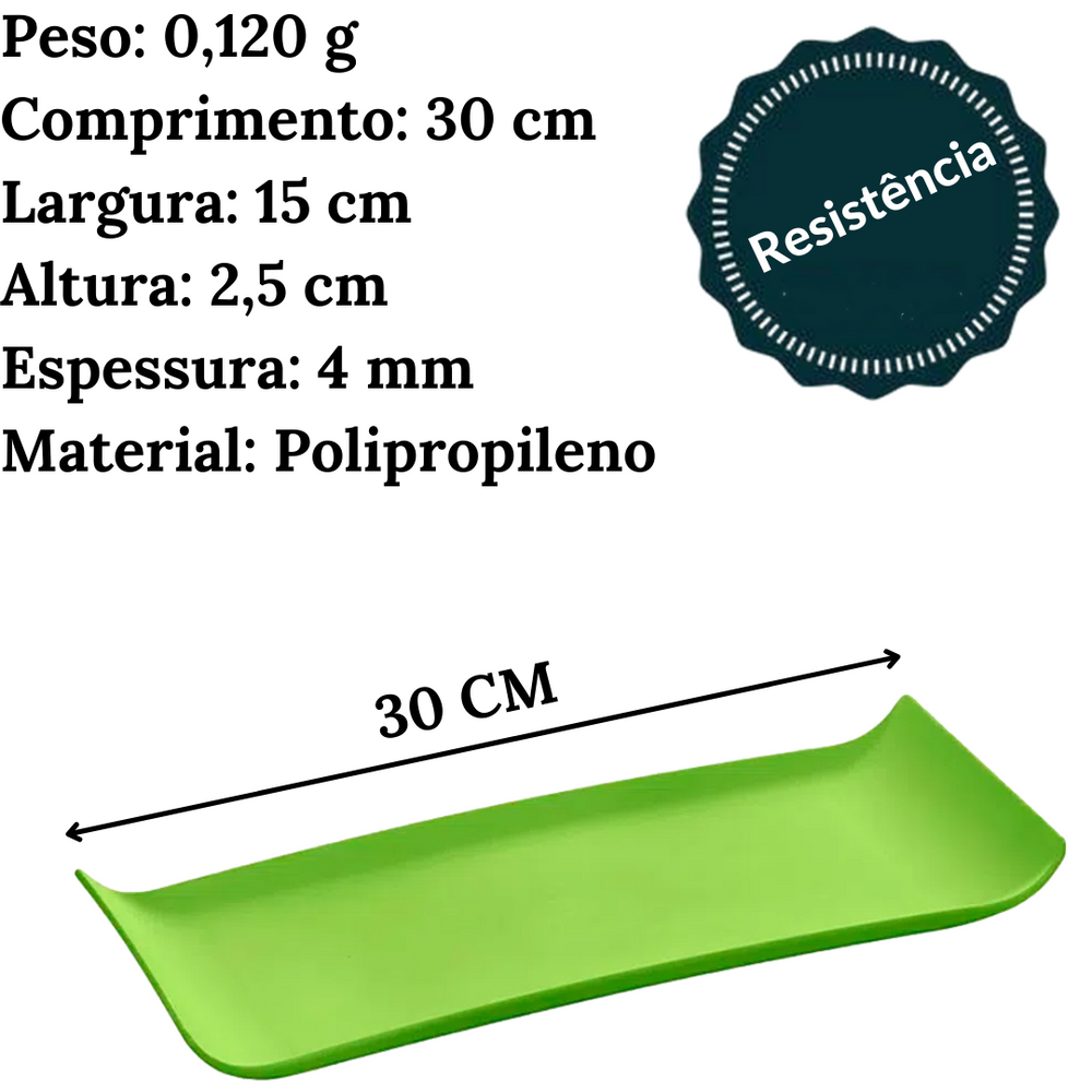 Bandeja Coffee em Polipropileno Verde VemPlast