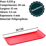 Bandeja Coffee Polipropileno Vermelho VemPlast