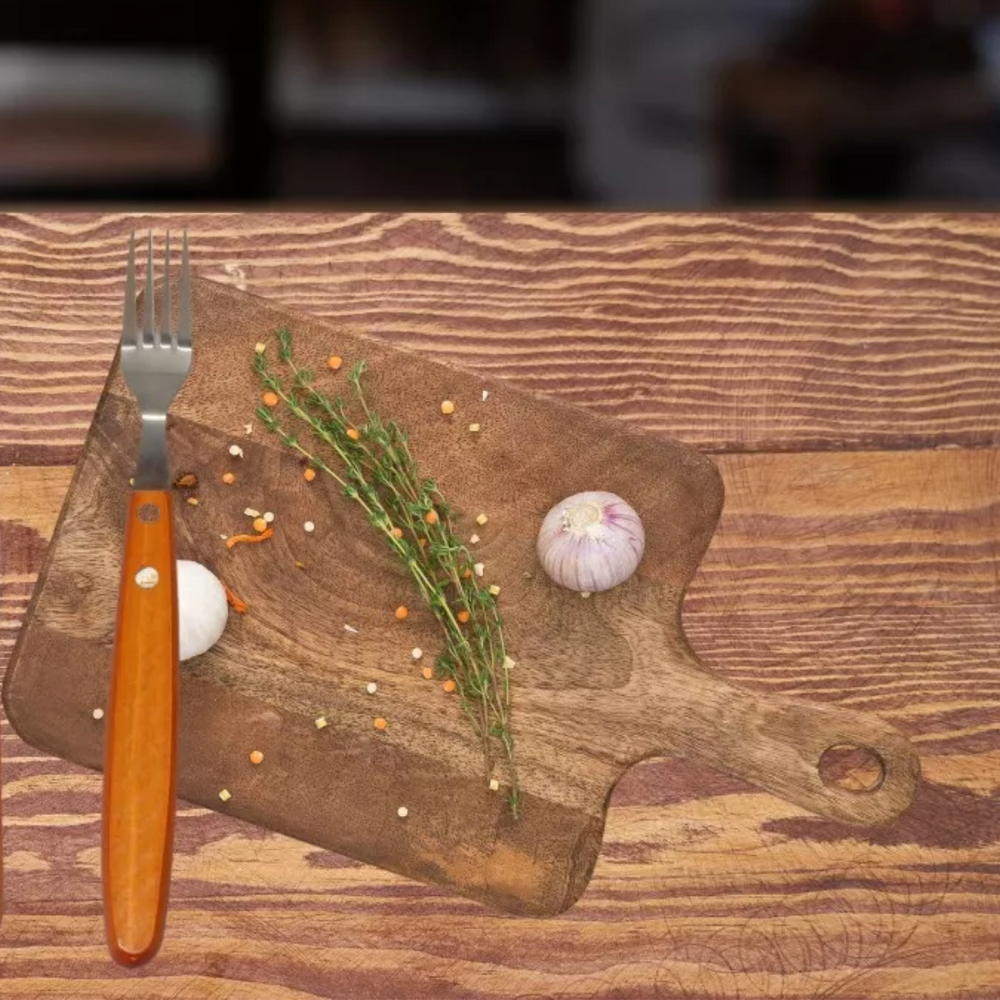 Garfo Para Churrasco em Aço inox e Madeira GZT