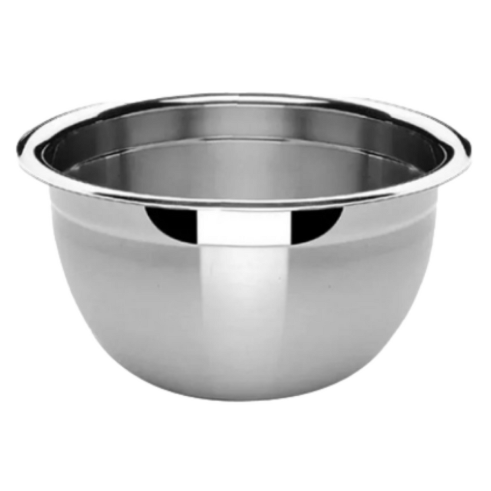 Tigela Bowl de Aço Inox 22cm Profissional Confeitaria Baccani