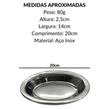 Travessa Funda em Aço Inox 20cm