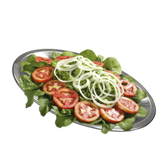 Travessa Funda Grande De Aço Inox 30cm em Aço Inox Baccani