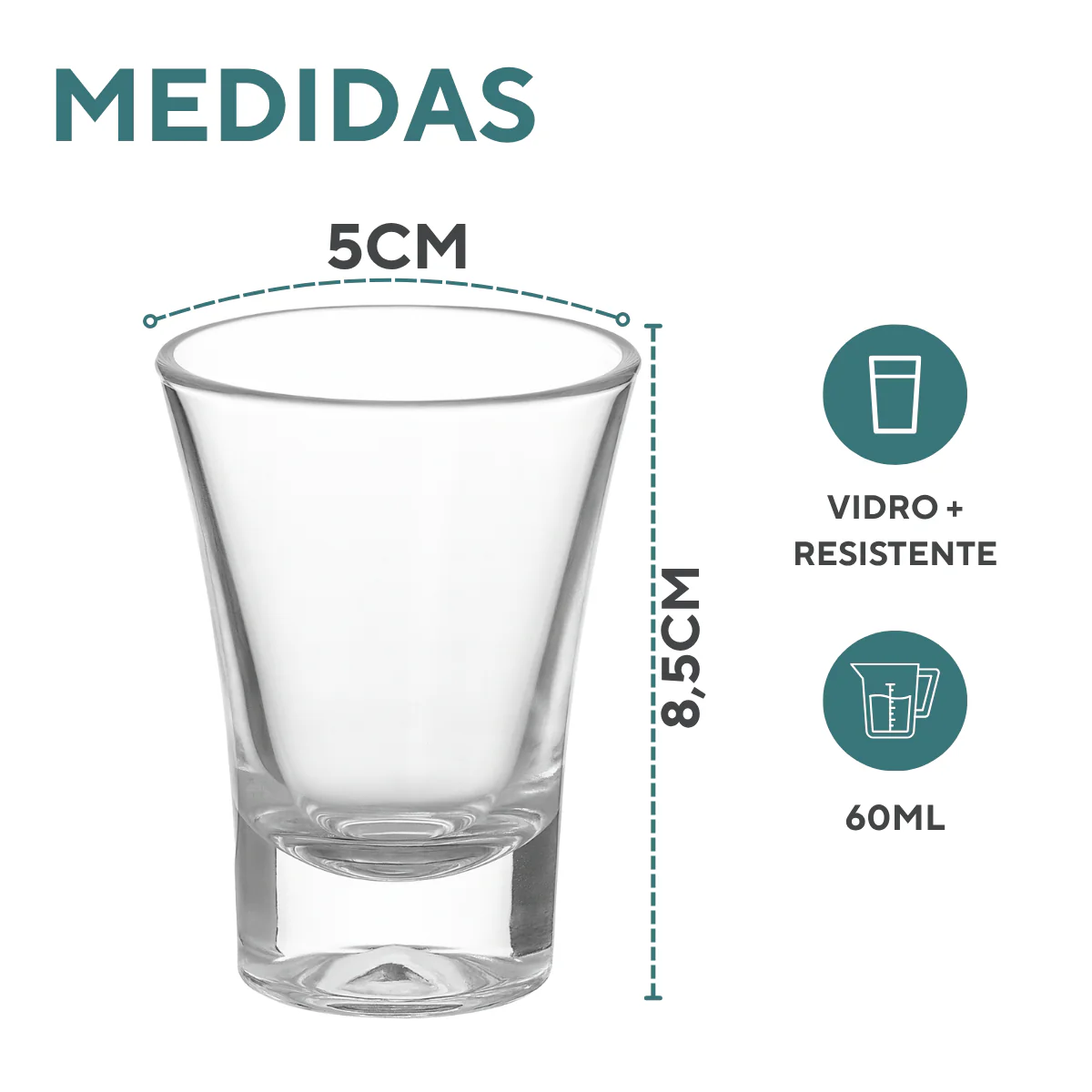 Kit 10 Tabua Shot com 40 Copos de Dose
