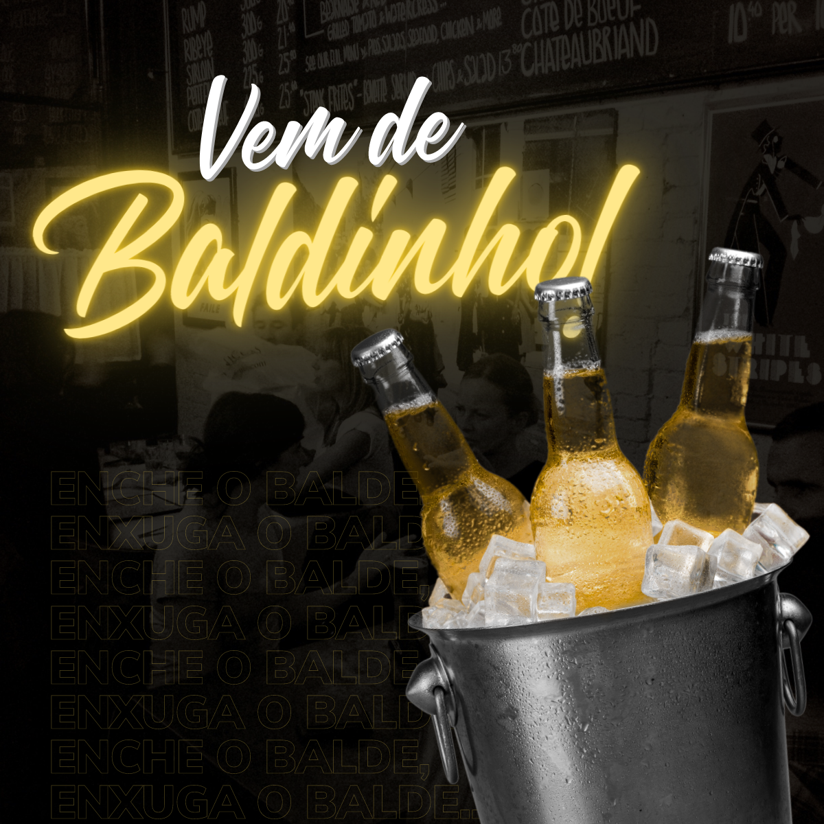 Balde de Gelo Com Alça de 4L Baccani