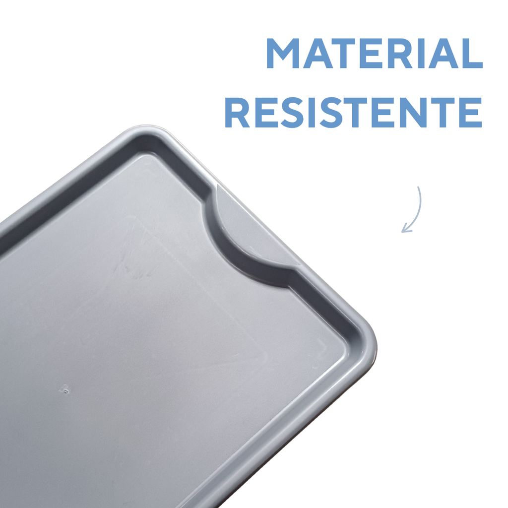 Bandeja Grande Fast Food Cinza