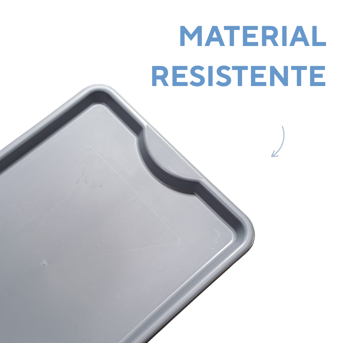 Bandeja Grande Fast Food Cinza