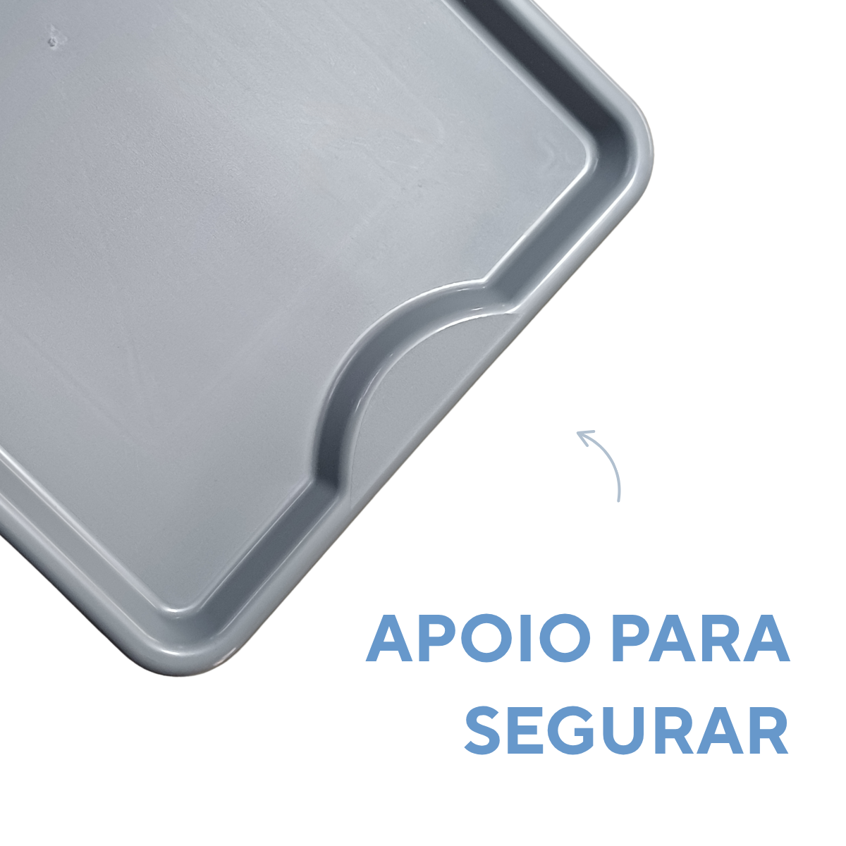 Bandeja Grande Fast Food Cinza