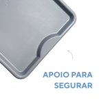 Bandeja Grande Fast Food Cinza