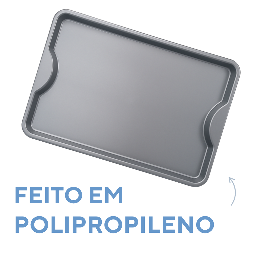 Bandeja Grande Fast Food Cinza