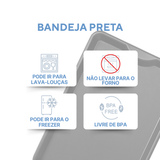 Bandeja Grande Fast Food Preta