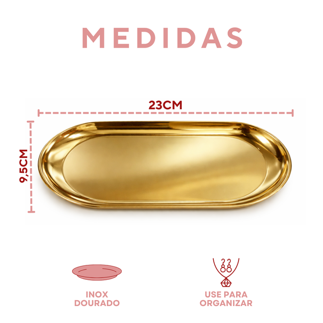 Bandeja Dourada Servir Main Image