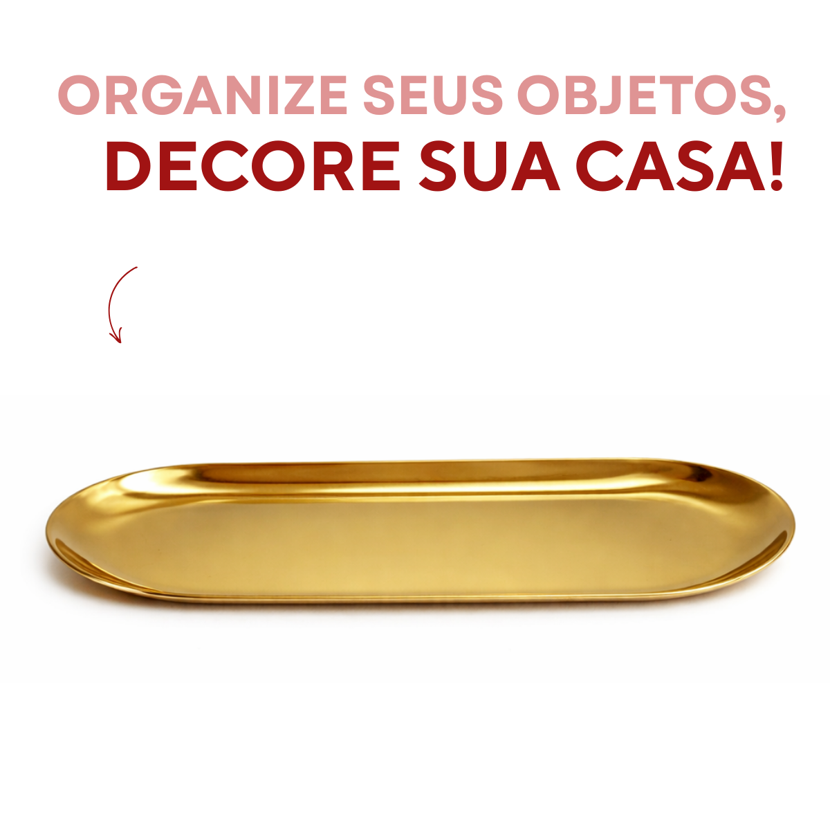 Bandeja Dourada Servir