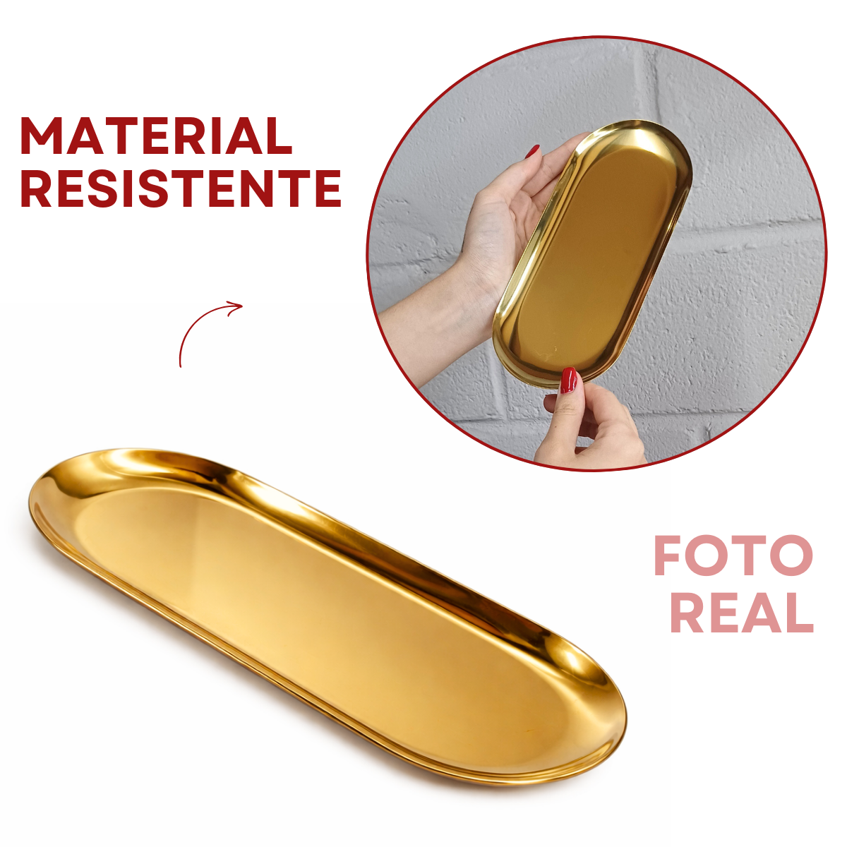 Bandeja Dourada Servir