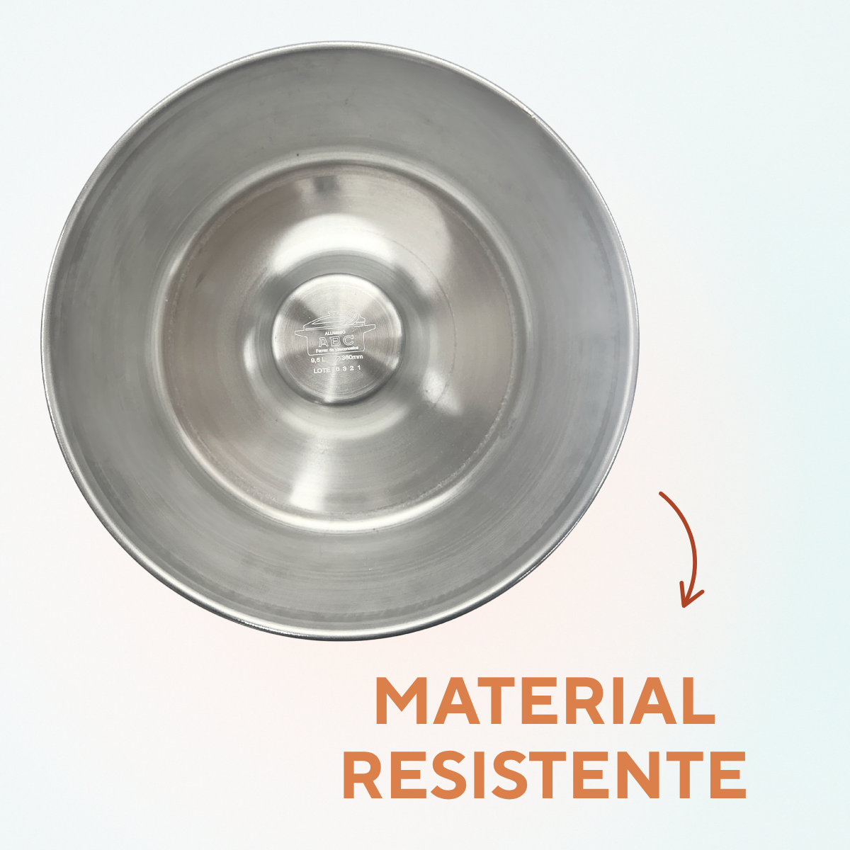 Forma alumínio redonda 9,5L