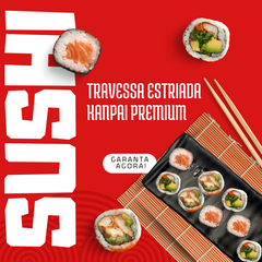 Travessa Estriada Para Sushi Kanpai Premium - A Gourmet