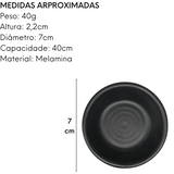 Molheira Kanpai Melamina 30ml Preto