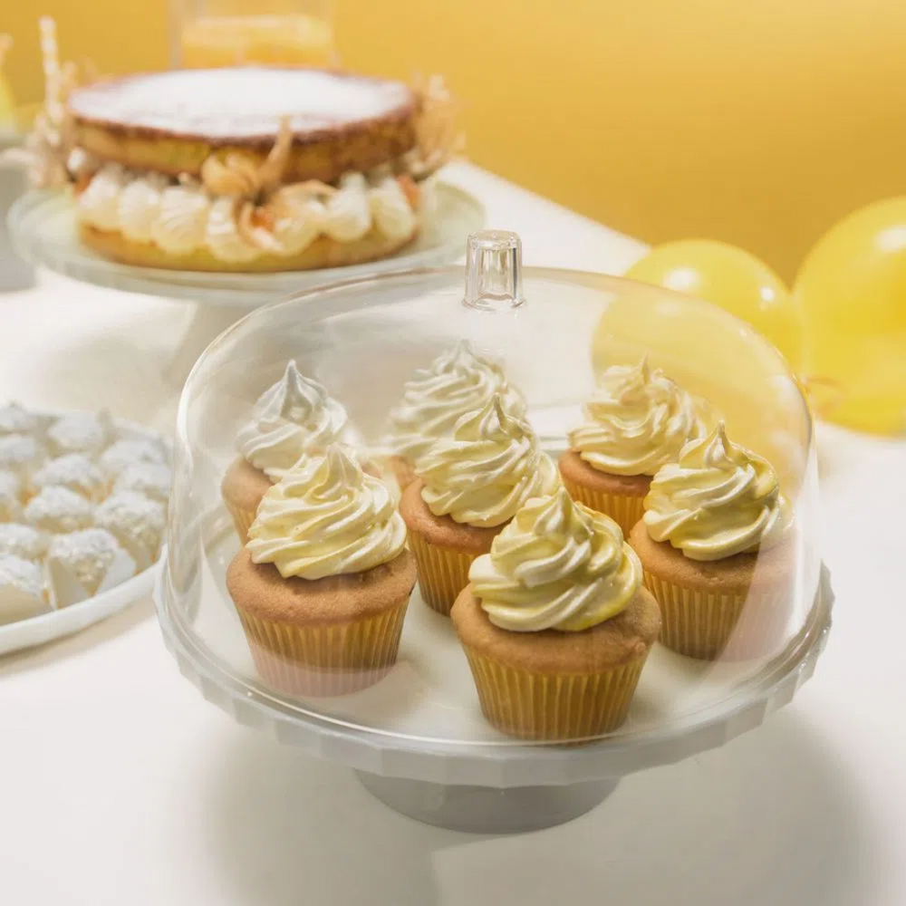 Boleira de Festa Com Pé 30cm e Cúpula OU