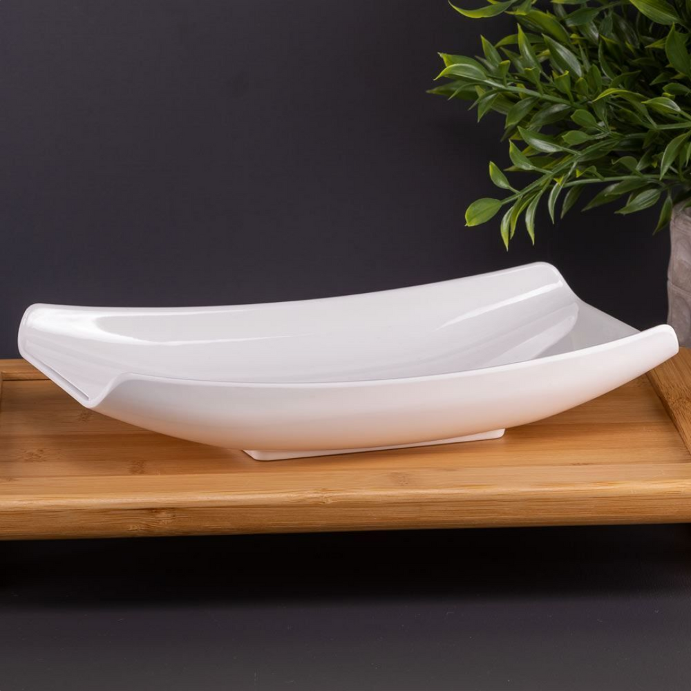 Travessa Curva de Melamina de 25cm Bestfer