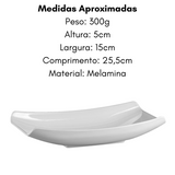 Travessa Curva de Melamina de 25cm