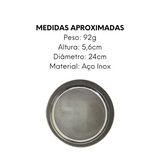 Peneira em Aço inox 24cm