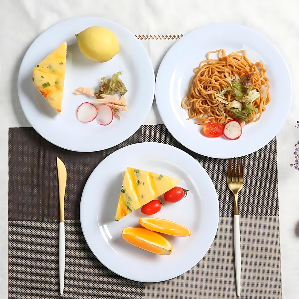 Prato Raso Redondo de Melamina - A Gourmet