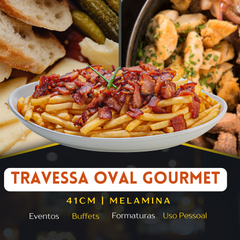 Travessa Oval de Melamina 41cm