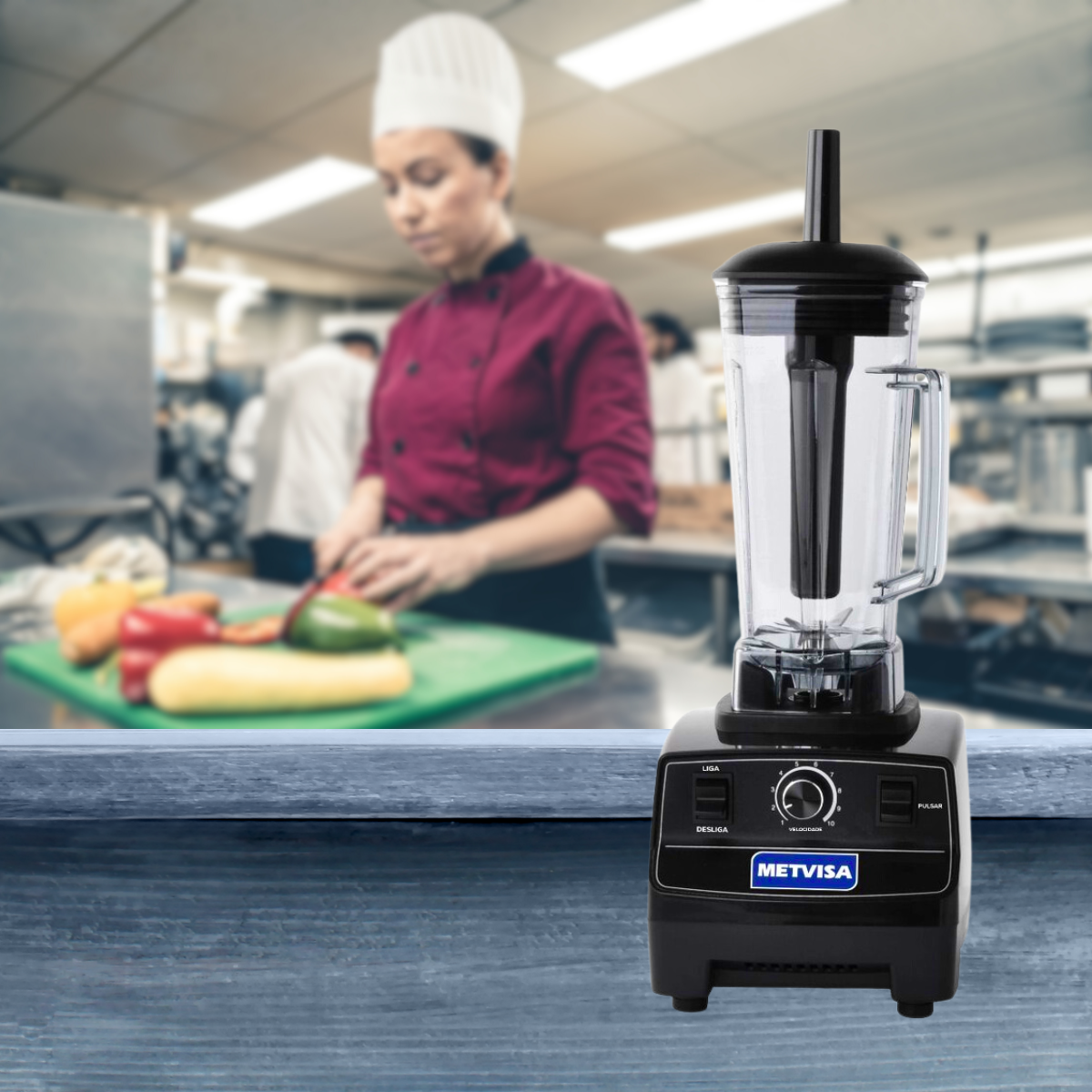 Liquidificador Blender Alta Rotação 2L METVISA