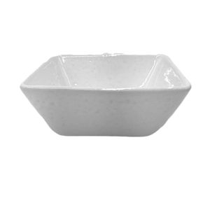 Tigela Bowl Quadrado G 550ml Cerâmica Branca LaFaenza