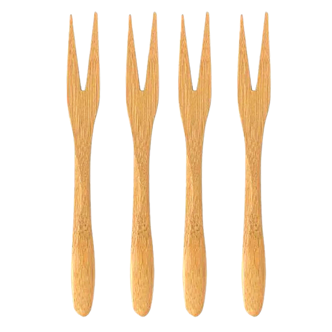 Conjunto 4 Garfo Ecokitchen de Bambu Mimo Style - A Gourmet