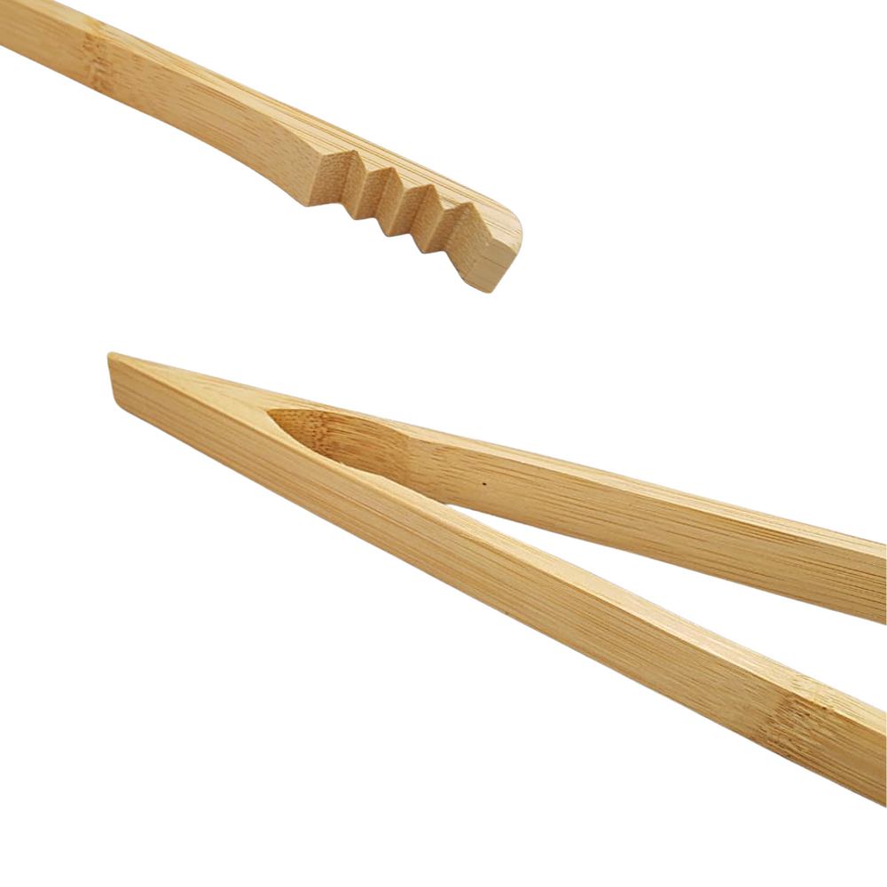 Pinça Reta de Cozinha 36cm de Bambu Mimo Style