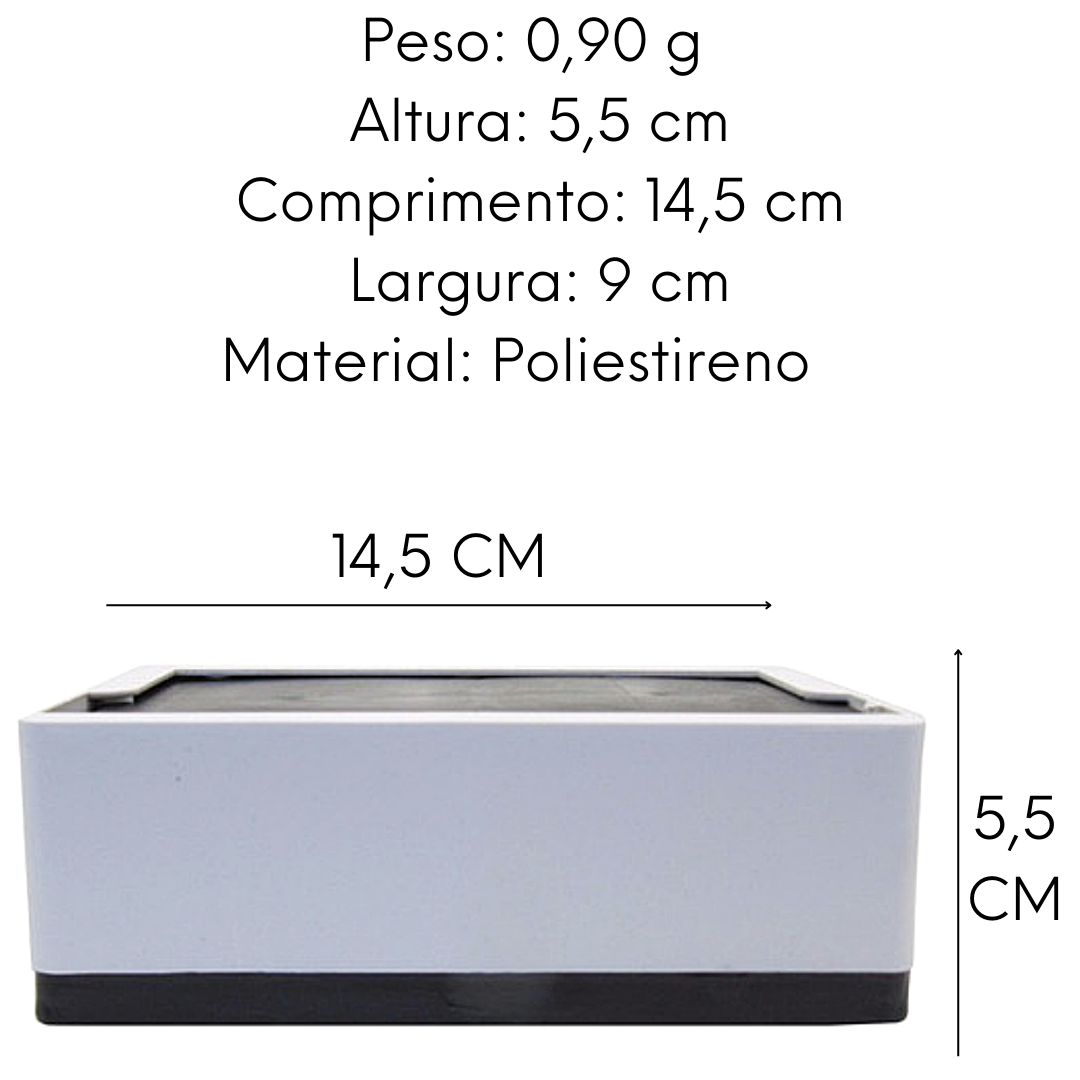 Porta Guardanapo Branco Deitado A Gourmet