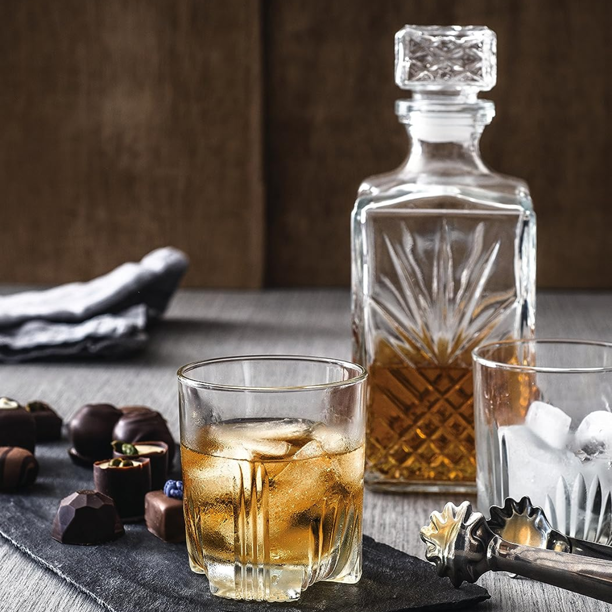 Conjunto Bormioli Rocco Selecta Licoreira De 1l Com 6 Copos De Whisky Day Home