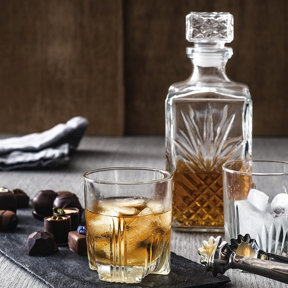 Conjunto Bormioli Rocco Selecta Licoreira De 1l Com 6 Copos De Whisky Day Home