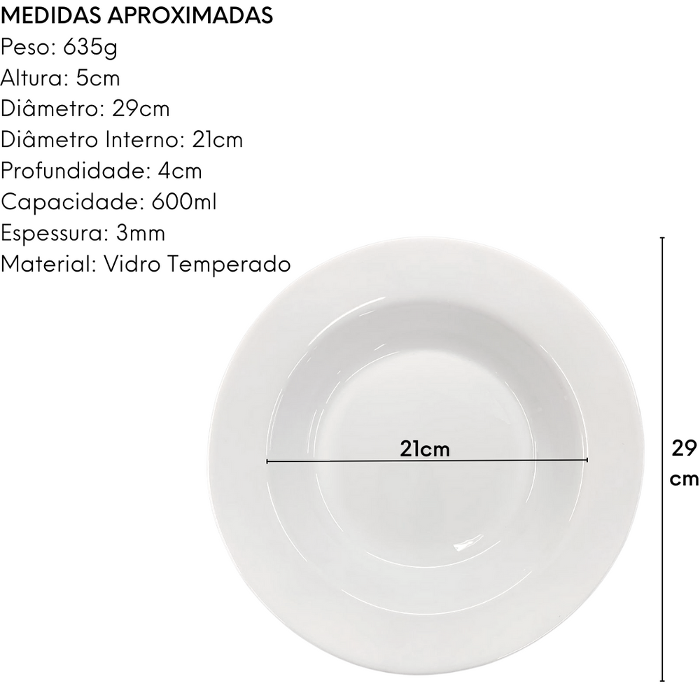 Prato Para Massa Grangusto 29,5 cm Porcelana Day Home