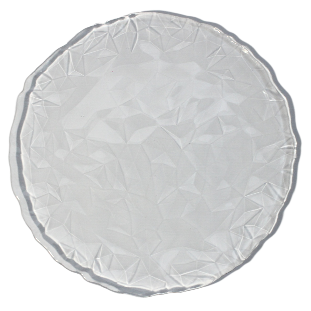 Prato Sousplat Diamond 33cm Transparente Day Home