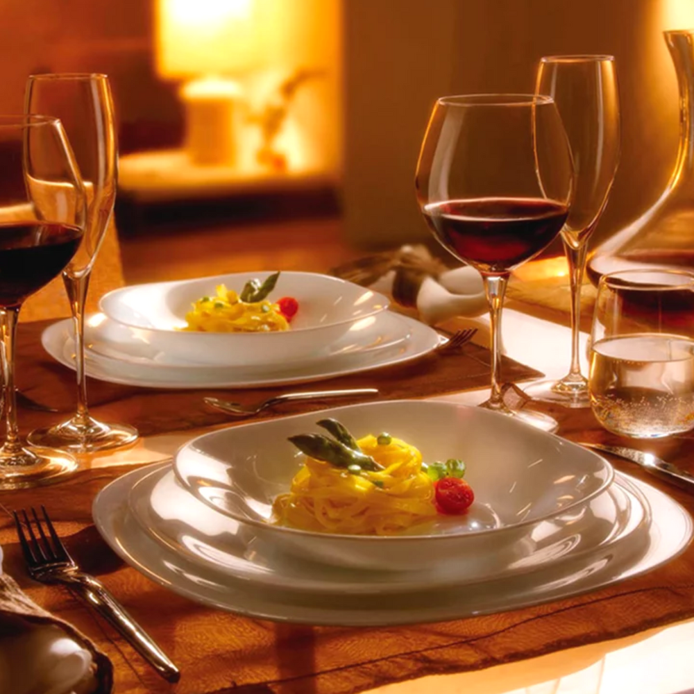 Prato Raso Parma em Vidro Temperado 27cm Day Home