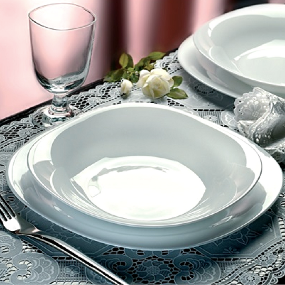 Prato Raso Parma em Vidro Temperado 27cm Day Home