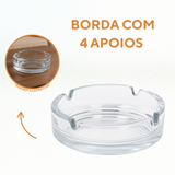 Cinzeiro Vidro 11cm - A Gourmet