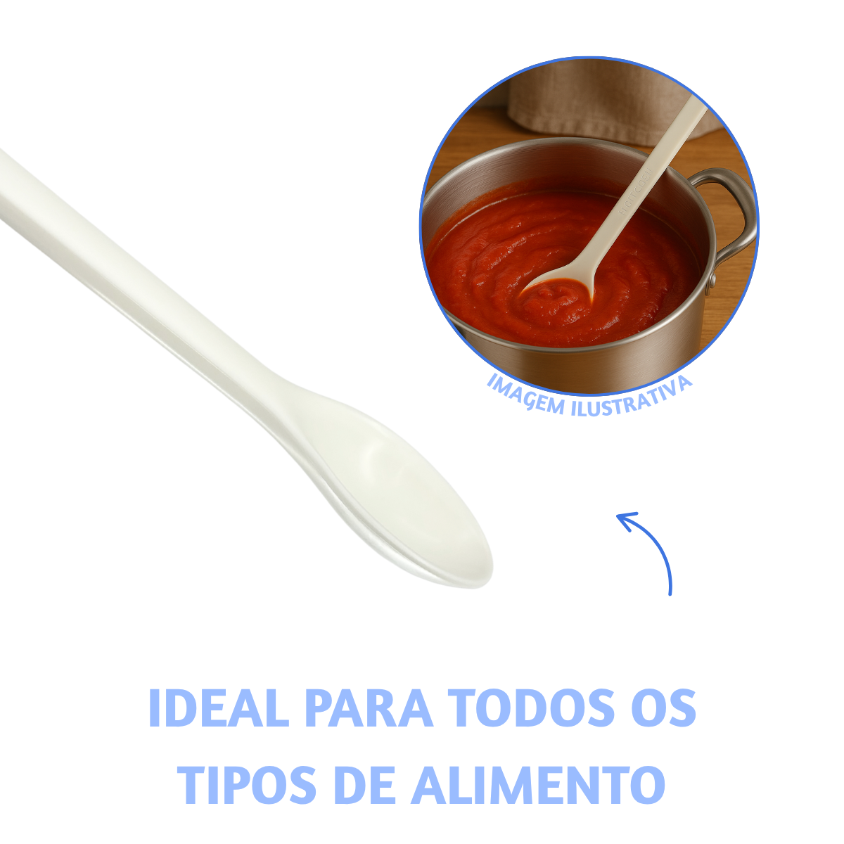 Colher Para Caldeirão Polipropileno 45cm