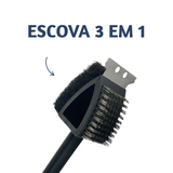 Escova limpar grelha churrasqueira