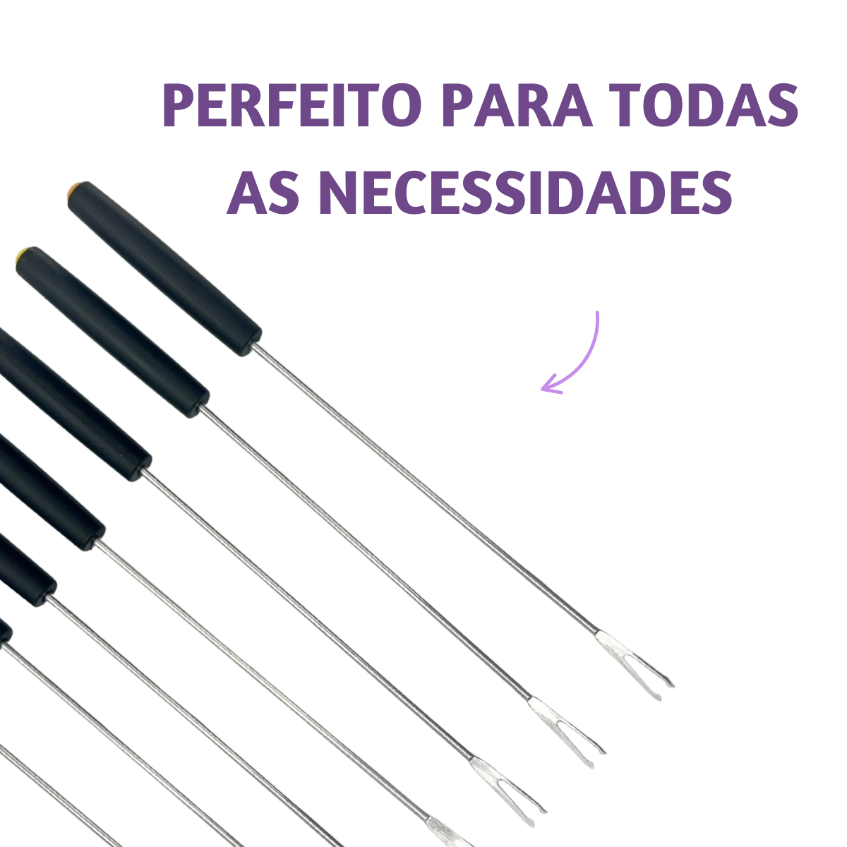 Jogo de Garfo Fondue Com 6 Peças
