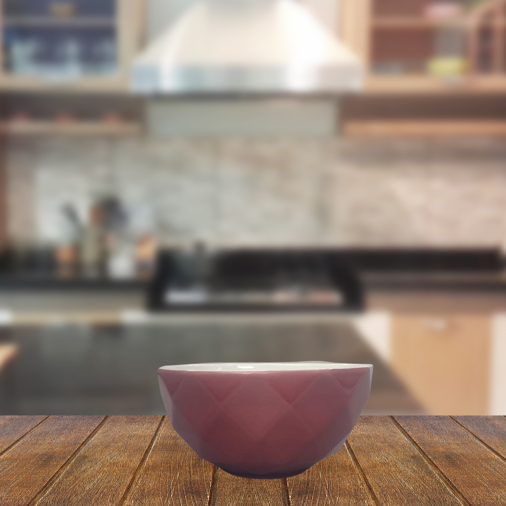 Tigela Bowl de Porcelana Vinho 540ml Etilux