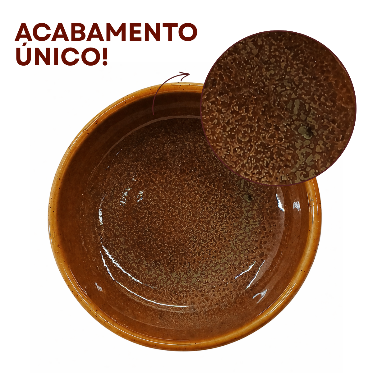 Tigela Cerâmica Refrátaria 350ml Romanha Wood