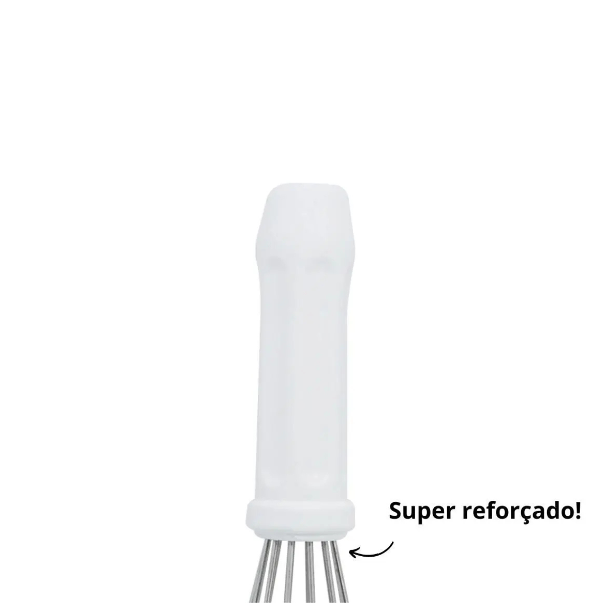 Batedor Fuet Aço Inox 30cm