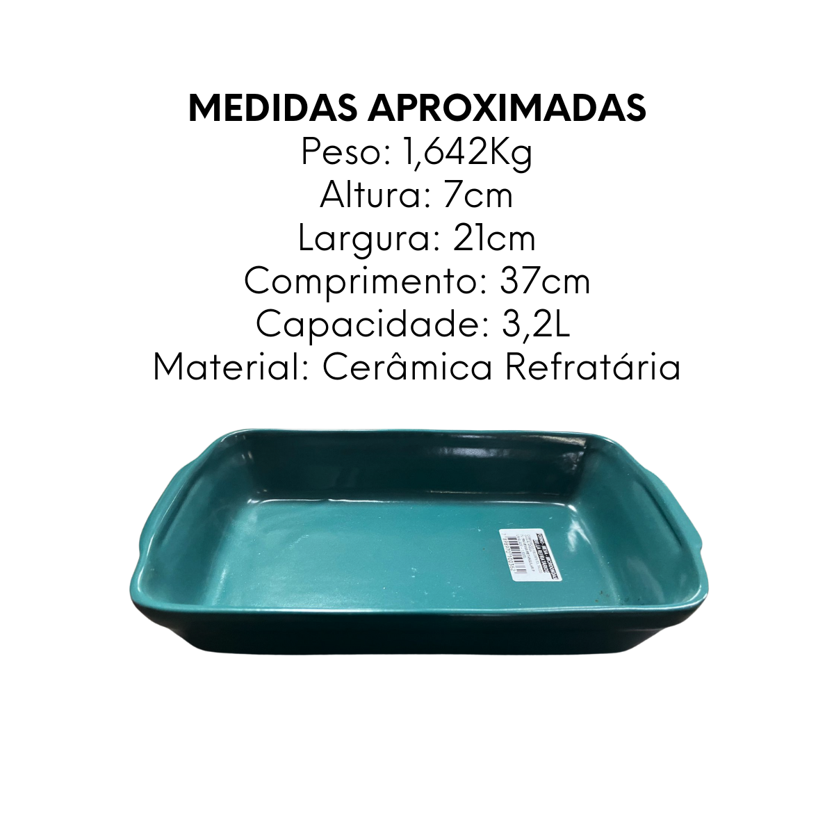 Travessa Retangular G Jade - A Gourmet