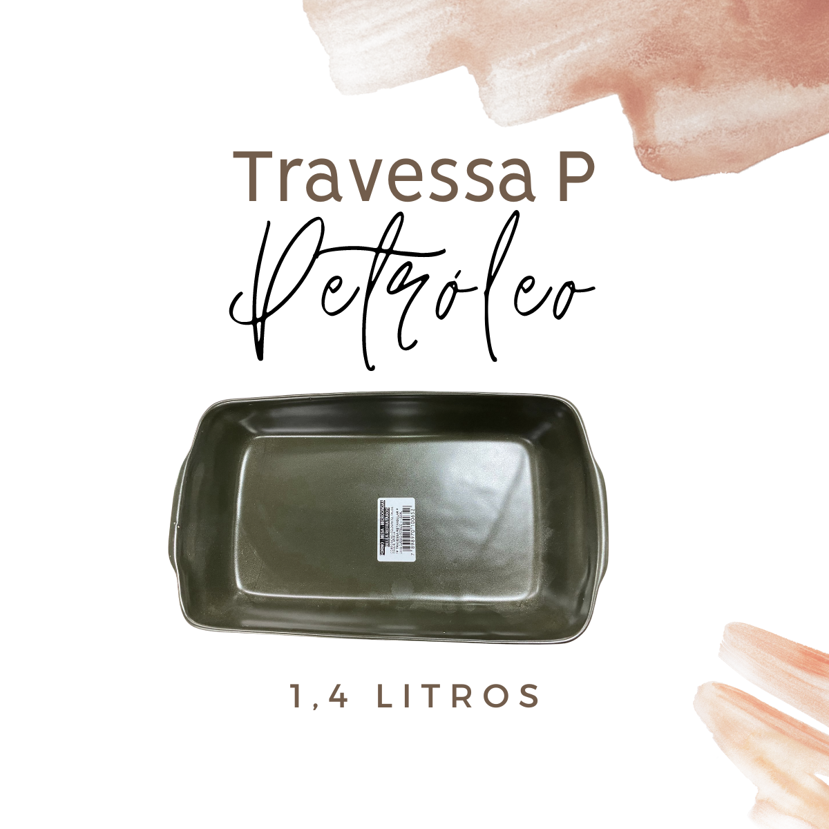 Travessa Retangular P Petróleo - A Gourmet