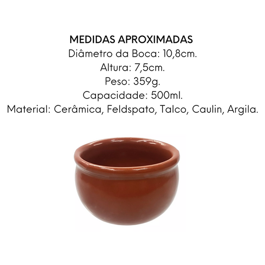 Cumbuca de Ceramica Barro 400ml