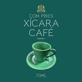 Xicara de Café Com Pires Verde