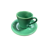 Xicara de Café Com Pires Verde - A Gourmet