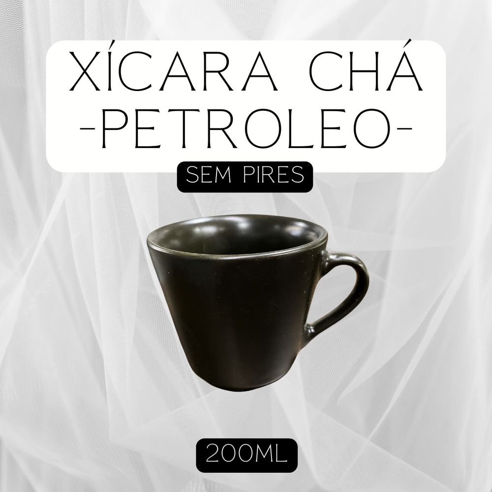Xicara Chá Sem Pires Petróleo - A Gourmet